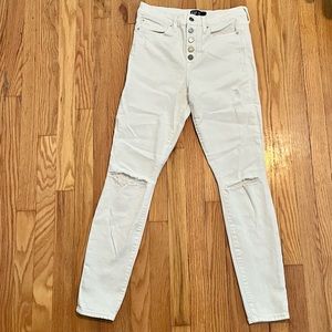 GAP High Rise Distressed Skinny Jeans